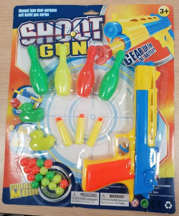 Photo de l’avis officiel: SHOOT GUN Jeu d’armes à jouet — risque: Étouffement & Blessures