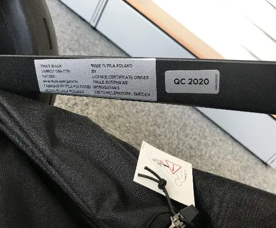 Photo de l’avis officiel: Thule Thule Sleek stroller Poussette bébé — risque: Blessures