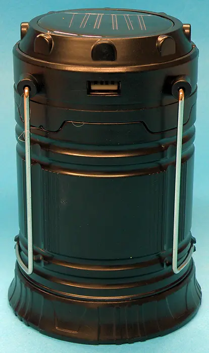 Foto dell’avviso ufficiale: TM RECHARGEABLE CAMPING  LANTERN Lampada a LED portatile — rischio: Ustioni & Scossa elettrica