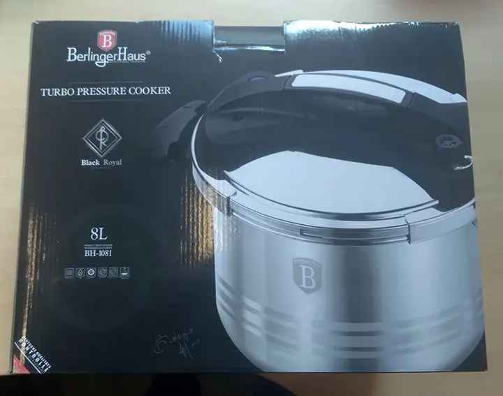 Photo de l’avis officiel: Berlinger Haus Turbo Pressure Cooker Cuiseur à pression — risque: Brûlures & Blessures