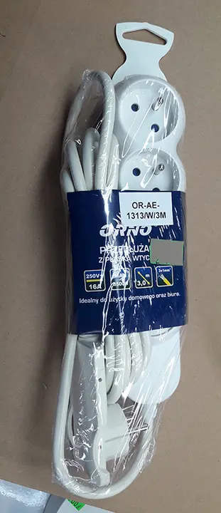 Foto dell’avviso ufficiale: ORNO Przedluzacz z plaska wtyczka Cavo di prolunga — rischio: Ustioni