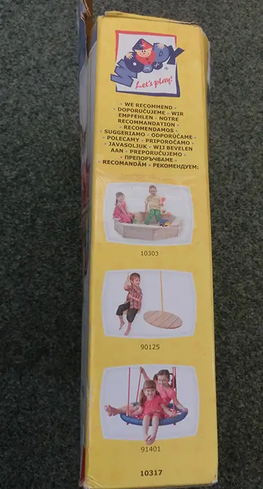 Photo de l’avis officiel: Woody Swing with Backrest Siège balançoire en bois — risque: Blessures