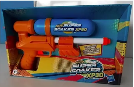 Photo de l’avis officiel: Nerf Super Soaker Water Blaster Pistolet à eau de jouet — risque: Risque chimique