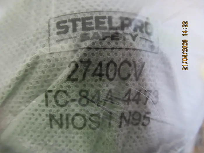 Photo de l’avis officiel: STEELPRO SAFETY 2740CV Respirador Masque de filtre à particules — risque: Risque sanitaire/autre