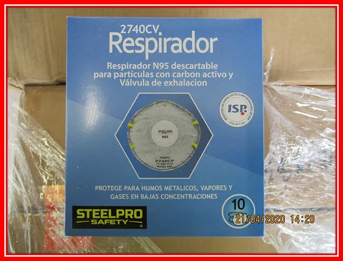 Photo de l’avis officiel: STEELPRO SAFETY 2740CV Respirador Masque de filtre à particules — risque: Risque sanitaire/autre