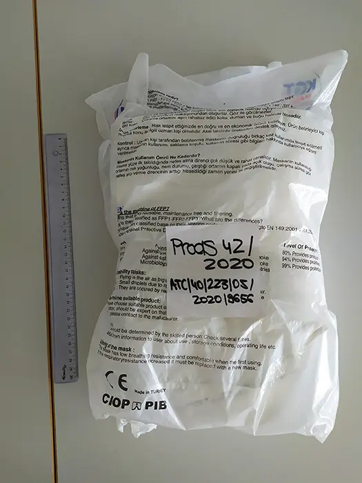Photo de l’avis officiel: KGT TK 95 Atemschutzmaske Masque filtre à particules — risque: Risque sanitaire/autre