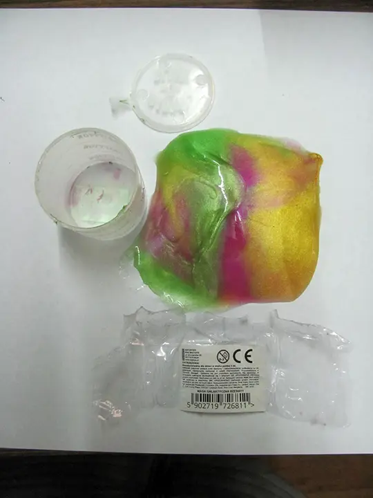 Photo de l’avis officiel: BIGTOYS Barrel-o-Slime / Masa Galaktyczna Slime de jouet — risque: Risque chimique