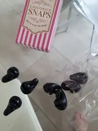 Photo from the official notice: Liquorice Snaps imitation sweets — choking risk