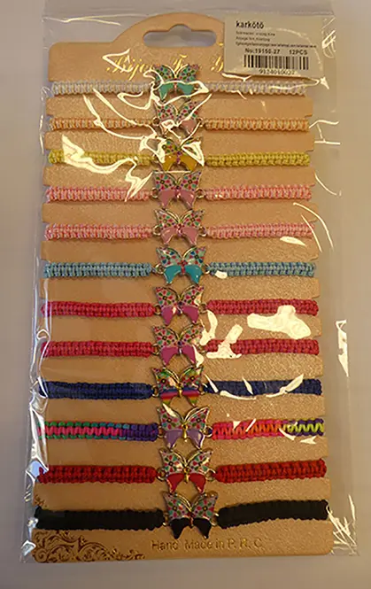Photo de l’avis officiel: Karkötő / Bijou For You Bracelet — risque: Risque chimique