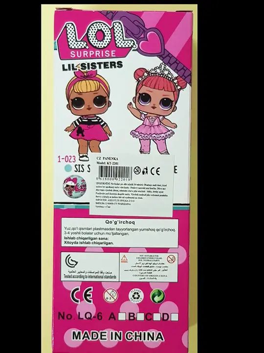 Foto do aviso oficial: HAPPY PARTNER! L. O L. SURPRISE Boneca de plástico — risco: Químico