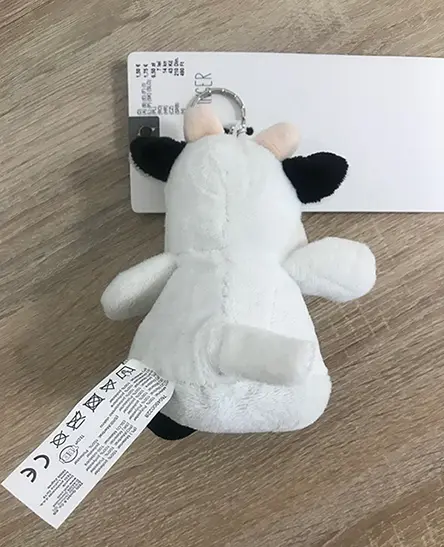Foto do aviso oficial: Tedi Chaveiro com um brinquedo macio — risco: Engasgamento