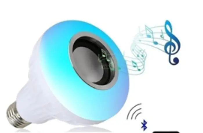 Foto do aviso oficial: LED Music Bulb Lâmpada LED — risco: Choque elétrico