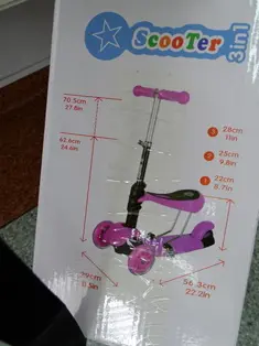 Photo de l’avis officiel: ScooTer 3in1 Scooter jouet — risque: Blessures (A12/01377/20)