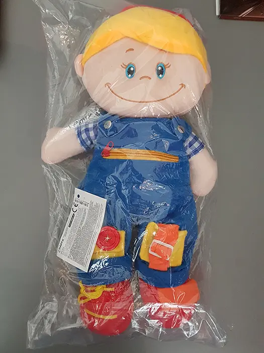 Foto do aviso oficial: Rappa Educational rag doll Boneca RAG — risco: Engasgamento
