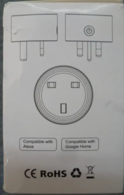 Photo from the official notice: WAZA Smart Socket UK Mini Smart Plug smart plug adaptor — burns & fire risk