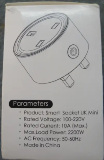 Photo from the official notice: WAZA Smart Socket UK Mini Smart Plug smart plug adaptor — burns & fire risk