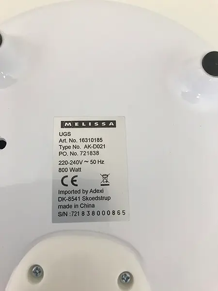 Foto dell’avviso ufficiale: Melissa Creatore di popcorn — rischio: Rischio chimico & Ambiente