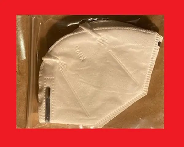 Foto aus der offiziellen Meldung: Disposable Respirator Mask KN95 - KF94 - FFP2 NR Partikelfiltermaske — Risiko: Gesundheitsrisiken/Sonstige