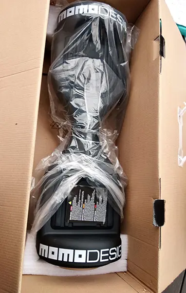 Photo de l’avis officiel: MOMO DESIGN Scooter auto-équilibrage (hoverboard) — risque: Choc électrique & Incendie