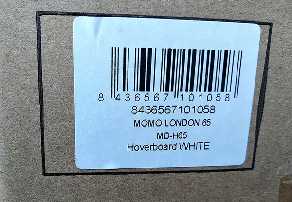 Photo de l’avis officiel: MOMO DESIGN Scooter auto-équilibrage (hoverboard) — risque: Choc électrique & Incendie