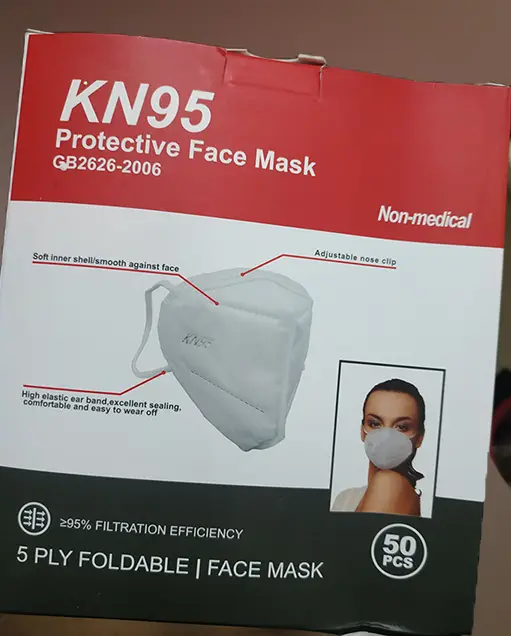 Photo de l’avis officiel: KN95 Protective Face Mask Masque filtre à particules — risque: Risque sanitaire/autre