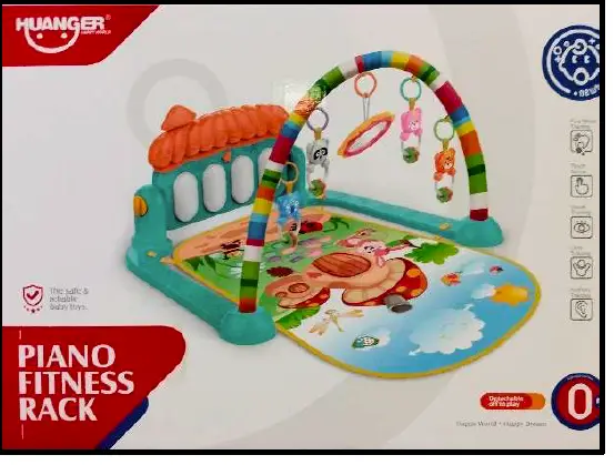 Foto do aviso oficial: HUANGER Piano Fitness Rack Playmat Carpete de brincar — risco: Queimaduras & Engasgamento