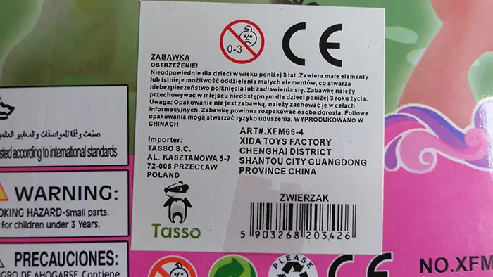 Foto dell’avviso ufficiale: Tasso Beauty Horse Giocattolo di plastica — rischio: Rischio chimico