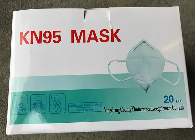 Photo de l’avis officiel: KN95 mask Masque de filtre à particules — risque: Risque sanitaire/autre (A12/01572/20)