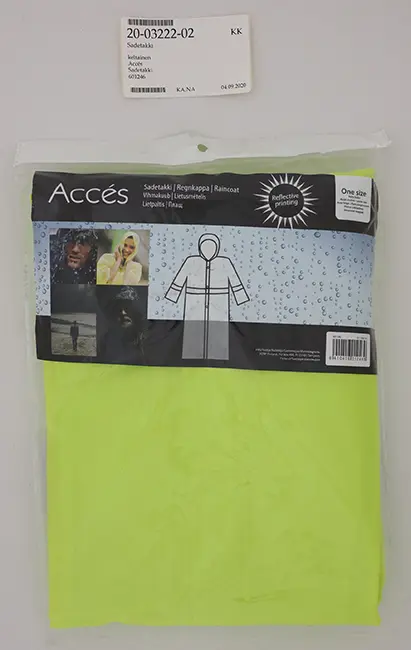 Foto dell’avviso ufficiale: Acces Raincoat Impermeabile — rischio: Rischio chimico