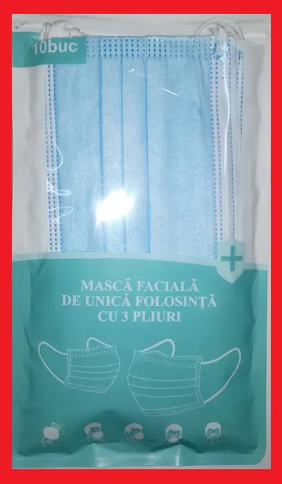Foto dell’avviso ufficiale: Disposable Protective Mask Maschera filtro particella — rischio: Rischio per la salute / altro (INFO/00144/20)
