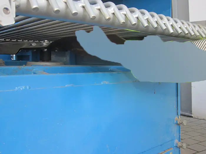Photo from the official notice: Krukowiak Obcinarka śmigłowa do cebuli M650 onion propeller cutter — cuts risk
