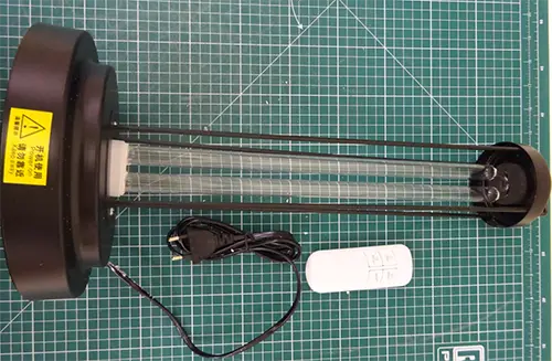 Foto dell’avviso ufficiale: UV-C Mobile Room Steriliser Sterilizzatore UV — rischio: Ustioni & Danno alla vista