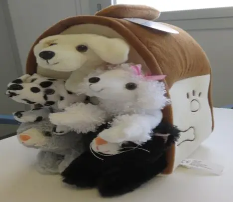 Photo de l’avis officiel: Mundo Diver SET DE ANIMALES DE PELUCHE Ensemble de jouets souples — risque: Étouffement