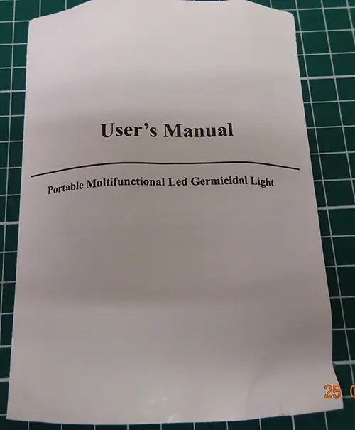 Foto dell’avviso ufficiale: Portable Multifunctional LED Germicidal Light Lampada UV portatile — rischio: Rischio per la salute / altro
