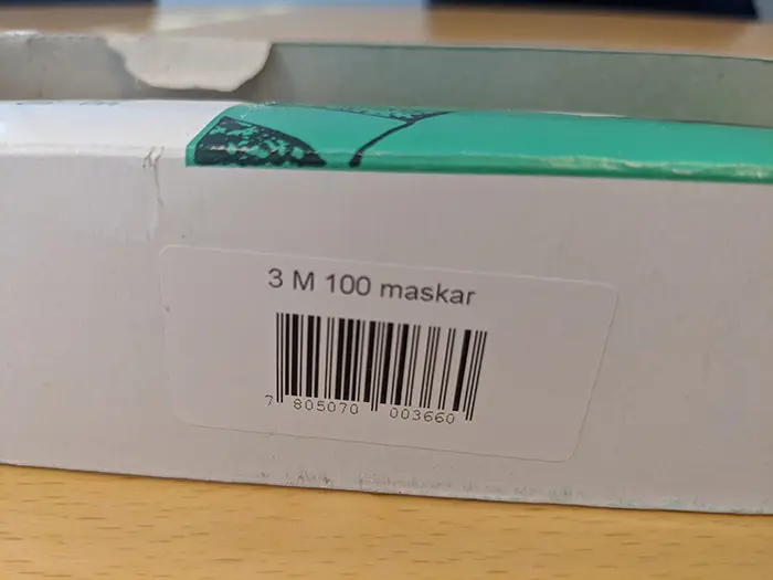 Foto aus der offiziellen Meldung: Partikelfiltermaske — Risiko: Gesundheitsrisiken/Sonstige (INFO/00168/20)