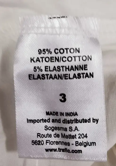 Photo de l’avis officiel: TQF Leggings pour enfants — risque: Blessures