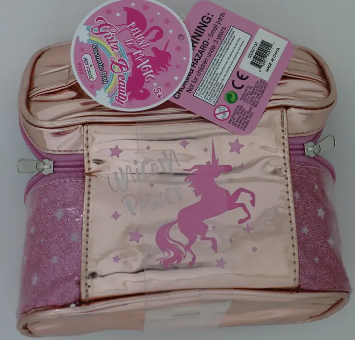 Photo de l’avis officiel: Hot focus Girlz Beauty Cosmetic Bag Ensemble de jouets cosmétiques — risque: Risque chimique