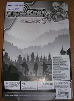 Photo de l’avis officiel: GunKing Shooting game Jeu d’armes à jouet — risque: Risque chimique & Étouffement