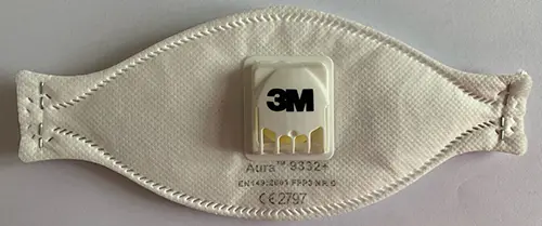 Photo de l’avis officiel: 3M (COUNTERFEIT) 3M AURA 9332 + Masque filtre à particules — risque: Risque sanitaire/autre