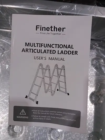 Photo de l’avis officiel: Finether Multi-Purpose Ladder Échelle — risque: Blessures