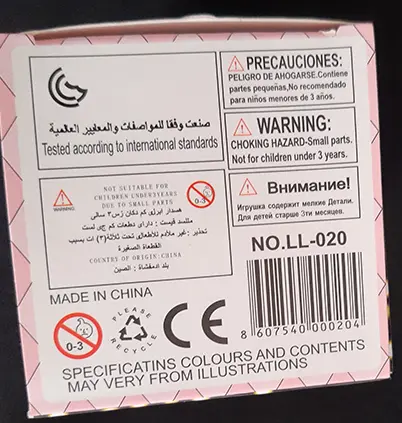 Foto do aviso oficial: LOL Surprice Boneca de plástico — risco: Químico