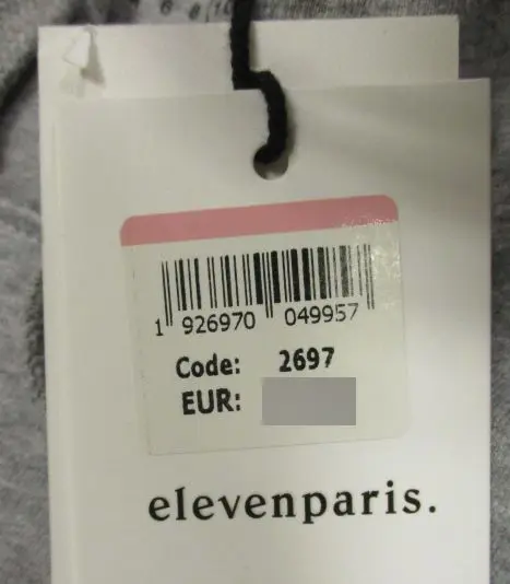 Foto aus der offiziellen Meldung: Elevenparis Kinderpullover — Risiko: Strangulierung