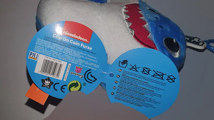 Photo de l’avis officiel: nickelodeon pinkfong BABY SHARK, Clip On Coin Purse Jouet doux — risque: Étouffement
