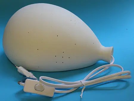 Foto do aviso oficial: Lucide BALLOON Lâmpada de mesa/parede — risco: Queimaduras & Choque elétrico