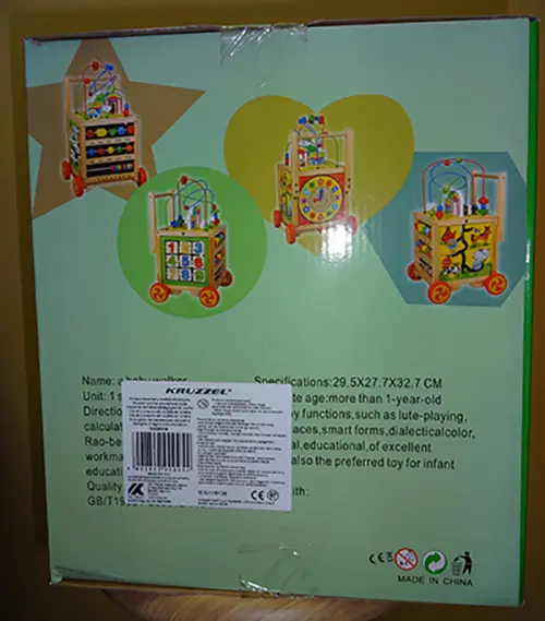 Photo de l’avis officiel: Kruzzel A BABY WALKER Centre d’activité des jouets avec roues — risque: Étouffement & Suffocation