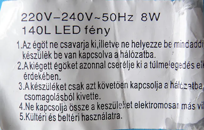 Foto do aviso oficial: 140LED Karácsony égő Corrente de iluminação — risco: Queimaduras & Choque elétrico