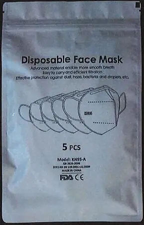 Photo de l’avis officiel: Particle-filtering half mask Masque de filtre à particules — risque: Risque sanitaire/autre