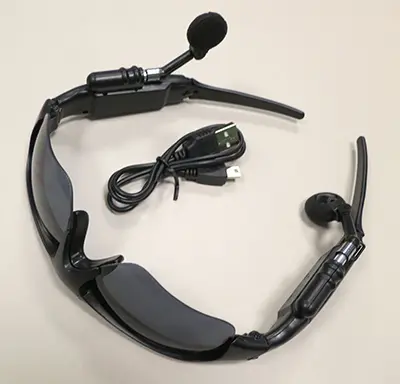 Foto do aviso oficial: Sun glasses with bluetooth Óculos de sol com bluetooth — risco: Químico & Ambiente