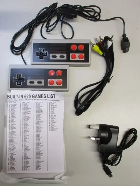 Photo de l’avis officiel: Classic Mini Game Console Console de jeu — risque: Choc électrique & Incendie