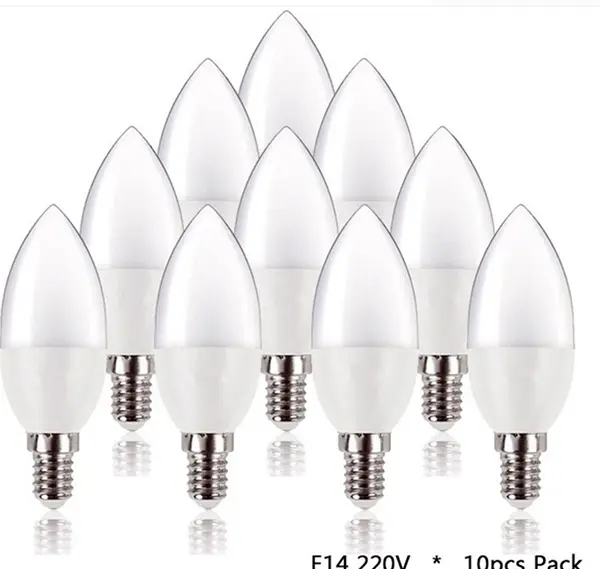 Foto do aviso oficial: 10pcs LED Candle Bulbs Lâmpada — risco: Choque elétrico